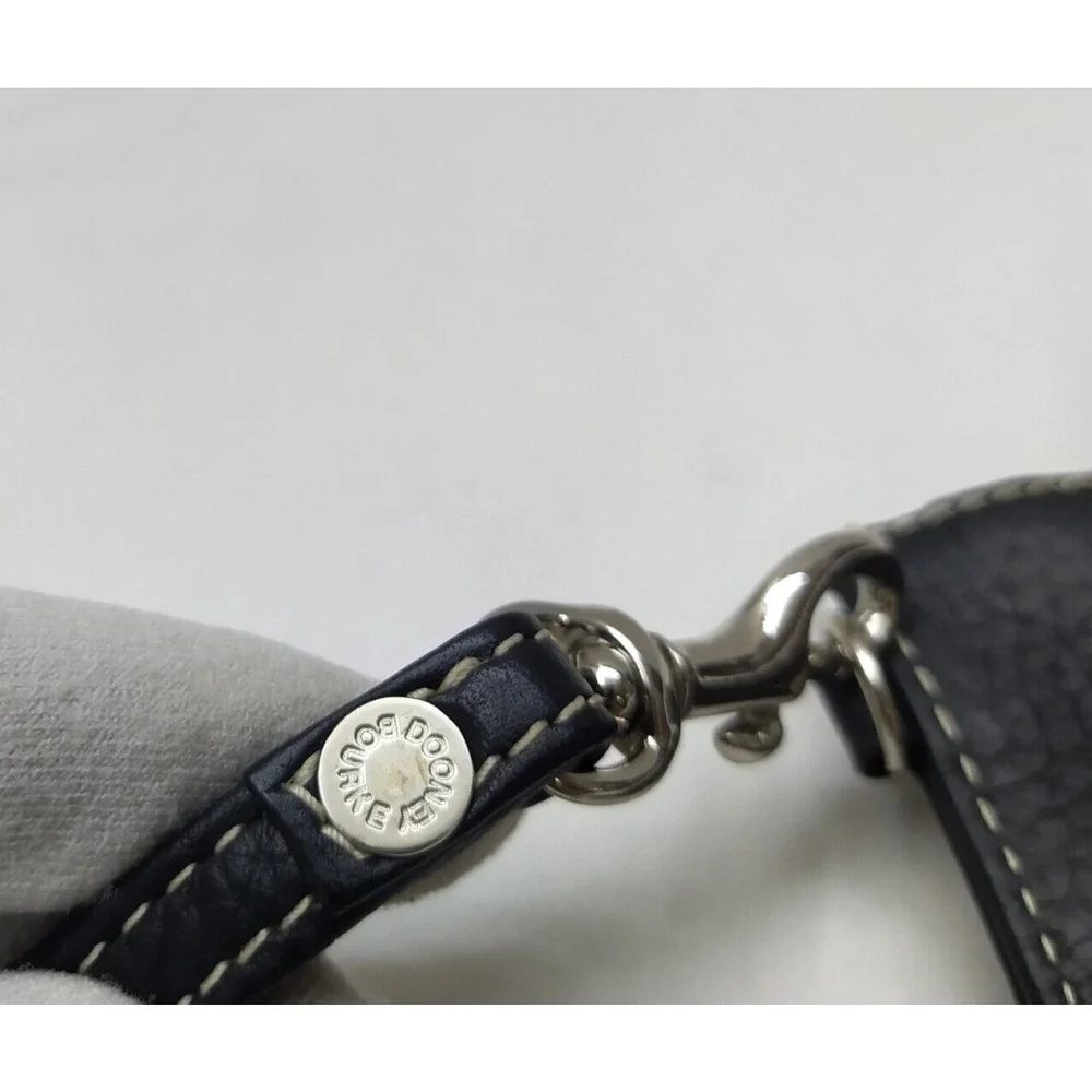 Dooney & Bourke Black Pebbled Zipper Closure Coin Wallet - Picture 5 of 11